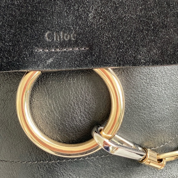 Chloe Faye authentic small black leather backpack - Picture 5 of 9